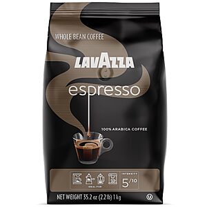 2.2-Lbs Lavazza Espresso Italiano Whole Bean Coffee Blend (Medium Roast): 2 Bags for $19 + Free S&H w/ Prime or $35+