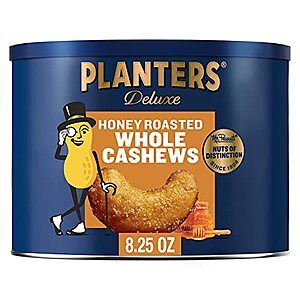 8.25-Oz Planters Deluxe Honey Roasted Whole Cashews