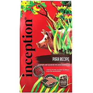 4-Lbs Inception Dry Dog Food (Pork Recipe) $  5.70 w/ S&S + Free S&H w/ Prime or $  35+