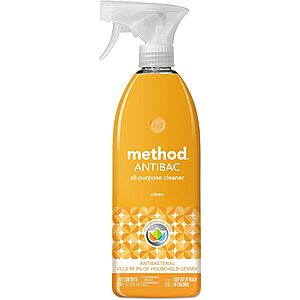 28-Oz Method Antibacterial All-Purpose Cleaner Spray (Citron) $2.95 w/ Subscribe & Save