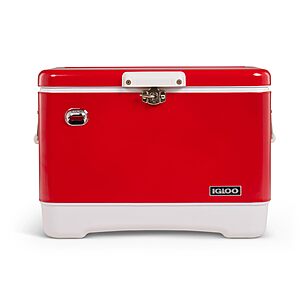 54-Qt Igloo Steel Belted Legacy Stainless Steel Cooler w/ Bottle Opener (Ocean Mist, Red or Black) $91.19 + Free Shipping