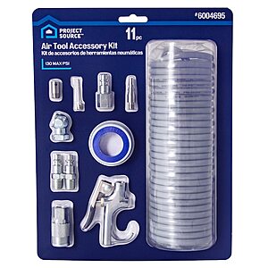 Select Lowe's Stores: 11-Piece Project Source Air Tool Accessory Kit  + Free Store Pickup