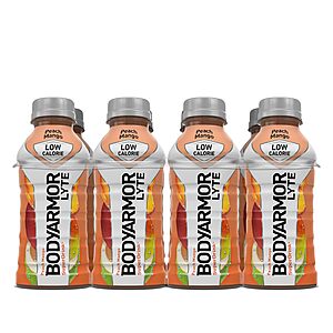 8-Pack 12-Oz BodyArmor Lyte Sports Drink (Peach Mango) $3.75 w/ Subscribe & Save
