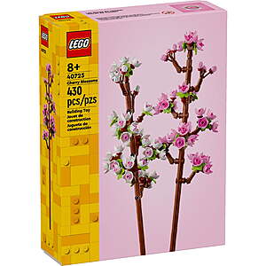 430-Piece LEGO The Botanical Collection Cherry Blossoms Building Set (40725)  $8.15 + Free S&H w/ Walmart+ or on $35+