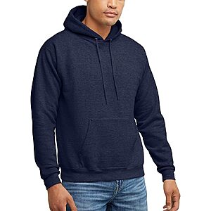 Hanes Men's EcoSmart Fleece Hoodie Sweatshirt (Navy or Heather Navy) $6.83 + Free Shipping w/ Prime or on $35+