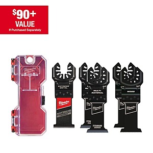 5-Piece Milwaukee Multi-Tool Oscillating Blade Kit w/ NITRUS & Bi-Metal Blades $29.88 + Free Shipping