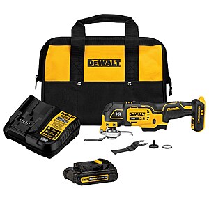 6-Piece DEWALT XR 20V Cordless Brushless 3-Speed Oscillating Tool Kit w/ Soft Case, Battery & Charger $99 + Free Shipping