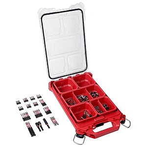 100-Piece Milwaukee Shockwave Steel Screw Driver Bit Set w/ Packout Case $49.97 + Free Shipping