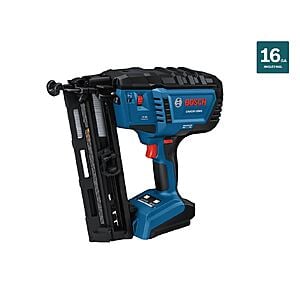 Bosch 18V Brushless 2 1/2" 16-Gauge Finish Nailer + Bosch 18V 4.0Ah Battery Kit $289 + Free Shipping
