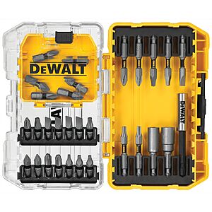 30-Piece DEWALT Tough Grip Screwdriver Bit Set $9.98 + Free In-Store Pickup at Lowe's
