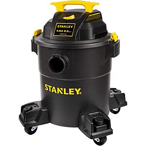 6-Gallon Stanley Wet/Dry Vacuum Shop Vac (Black) $44.99 + Free Shipping