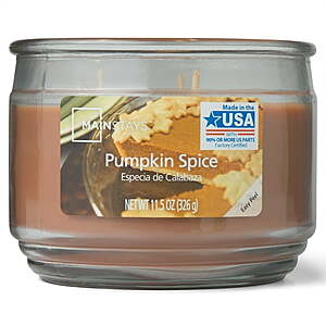 Mainstays 3-Wick Glass Jar Candle