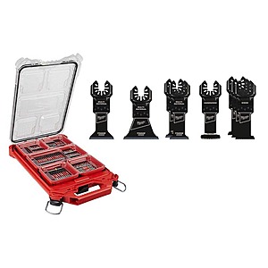 108-Piece Milwaukee SHOCKWAVE Impact Duty Alloy Steel Screw Driver Bit Set with PACKOUT Case and Oscillating Multi-Tool Blade Set $79.97 + Free Shipping