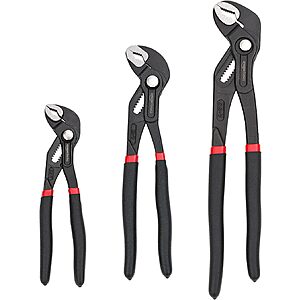 3-Piece Amazon Basics Quick Release Groove Joint Pliers Set (7