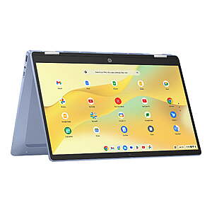 Walmart+ Members: HP Chromebook x360 14" FHD IPS Touch 2-in-1 Laptop Intel Processor N100 4GB RAM 64GB eMMC (Sky Blue) $189 + Free Shipping
