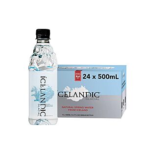 Prime Members: 24-Pack 16.9-Oz Icelandic Glacial Natural Spring Alkaline Water $18.03 + Free Shipping