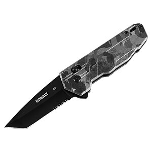 Kobalt 3" Tanto Pocket Knife (Stainless Steel or Green) $9.98 + Free In-Store Pickup at Lowe's