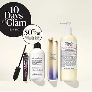 Macy's 10 Days of Glam: Select Top Beauty Products (Lancome, Clinique & More) 50% Off + Free S/H (Aug. 8 - Aug. 17)