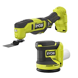 2-Piece Ryobi One+ 18V Cordless Multi-Tool & 5" Random Orbit Sander (Tools Only) $69 + Free Shipping
