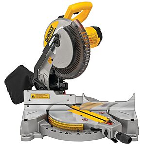 DEWALT 10" 15-Amp Single Bevel Compound Corded Miter Saw $229 + Free Shipping
