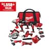 9-Tool Milwaukee M18 18V Lithium-Ion Cordless Combo Kit w/ 2 Batteries, Charger & Tool Bag $599 + Free Shipping