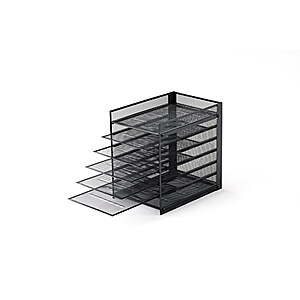 Pen+Gear 7-Sliding Tray Wire Mesh File Organizer (Steel)  + Free S/H on +