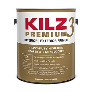 1-Gallon KILZ 3 Interior/Exterior Multi-Purpose Water-Based Primer  & More + Free Store Pickup