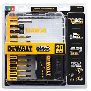 20-Piece DeWalt FlexTorq Assorted Screwdriving Bit Set 