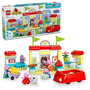 70-Piece LEGO DUPLO Peppa Pig Supermarket Toy w/ 4 Figures (10434) $29.97 + Free Shipping w/ Walmart+ or $35+
