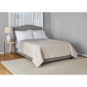 Mainstays Soft Jersey Off-White or Beige Quilt: Queen/Full $18.98 or King $21.97 + Free S&H w/ Walmart+ or on $35+