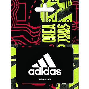 Prime Members: adidas $50 Gift Card $40 + Free Shipping