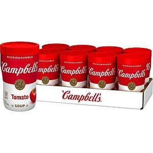8-Pack 11.1-Oz Campbell's Microwavable Sipping Soup (Classic Tomato) $5.45 w/ Subscribe & Save