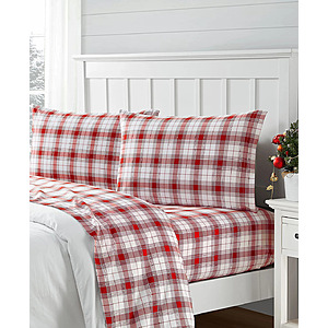 4-Piece Sanders Holiday Printed Microfiber Sheet Set (Various Styles): Full $13, Queen or King $17 + Free Pickup at Macy's or Free Shipping on $39+