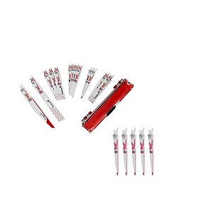13-Piece Milwaukee SAWZALL Demo Nail-Embedded Wood & Metal Cutting BiMetal Recip Saw Blade Set + 5 Wood Cutting Blades $19.97 + Free Shipping