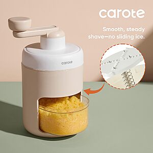 Prime Members: Carote Manual Shaved Ice Snow Cone Machine $10 + Free S/H