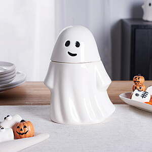 **Price Drop** Way to Celebrate Halloween Ceramic Treat Jar (Haunted House, Ghost or Coffin) $2 + Free S&H w/ Walmart+ or on $35+