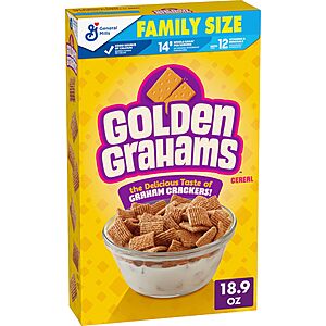 18.9-Oz General Mills Golden Grahams Cereal $2.10 w/ Subscribe & Save