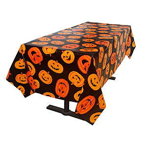 3-Pack 54" x 84" Way To Celebrate Pumpkin Tablecloth (Black & Orange) $0.86 + Free S&H w/ Walmart+ or on $35+