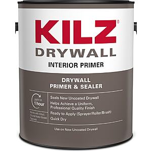 1-Gallon KILZ Drywall Interior Drywall Water-based Wall and Ceiling Primer $10 + Free In-Store Pickup at Lowe's
