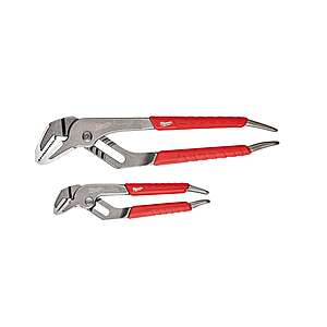 2-Piece Milwaukee 6" & 10"  Straight-Jaw Pliers Set $19.97 + Free Shipping