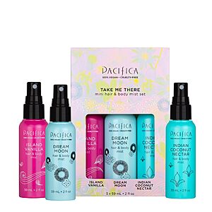 3-Piece 2-Oz Pacifica Take Me There Hair & Body Mist Gift Set $4.75 w/ S&S + Free Shipping w/ Prime or on $35+