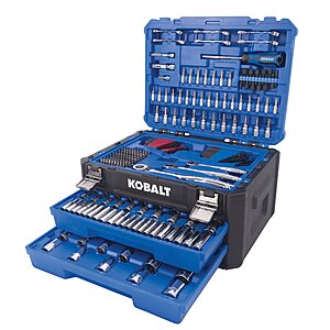302-Piece Kobalt Standard (SAE) & Metric Mechanics Tool Set w/ Hard Case $99 + Free Shipping