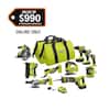 RYOBI ONE+ 18V Cordless 10-Tool Combo w/ 1.5 Ah + 2x 4.0 Ah Batteries & Charger $389 + Free Shipping