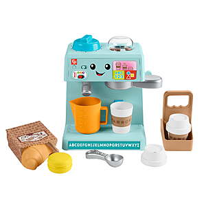 Fisher-Price Learn & Serve Coffee Cafe Playset Toy w/ 100+ Songs & Sounds $12 