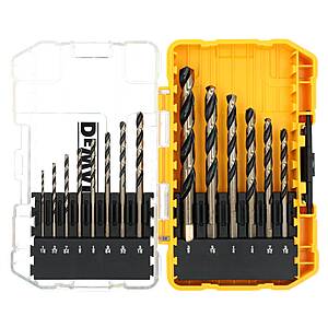 14-Piece DeWALT Black & Gold Coated HSS Jobber length Twist Drill Bit Set $9 + Free Shipping