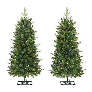 2-Pack 3' Home Decorators Collection Balsam Fir LED Pre-Lit Artificial Trees $25 + Free Shipping