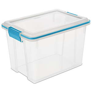 20-Quart Sterilite Clear Gasket Box with Blue Latches & Gasket $6.97, 6-Quart 10-Count for $10.98 + Free Store Pickup Or Free S&H w/ Walmart+ or on $35+