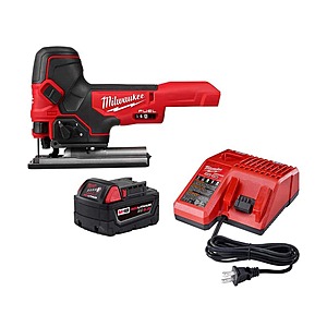 Milwaukee M18 FUEL 18-Volt Lithium-Ion Brushless Cordless Barrel Grip Jig Saw w/5.0Ah Battery Starter Kit $199 + Free Shipping