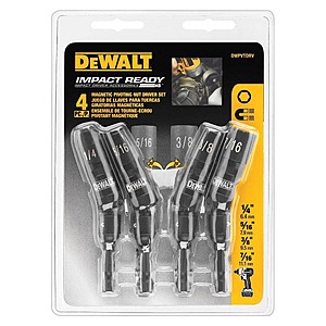 4-Piece DEWALT Impact Ready Pivoting Nut Driver Set $12.98 + Free Shipping