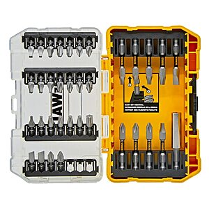 35-Piece DeWALT Tough Grip Screwdriver Bit Set $8 + Free Store Pickup
